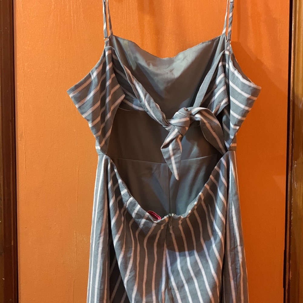 SHOE DAZZLE Strip green & white Jumpsuit size L - Picture 3 of 4